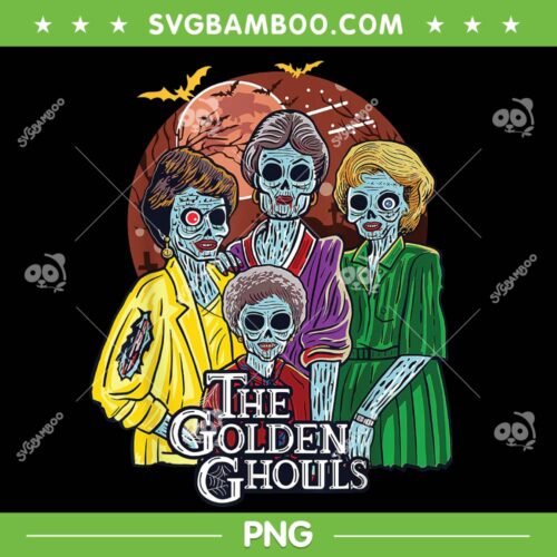 The Golden Ghouls Halloween PNG, Ghouls Friends PNG, Friends Halloween PNG