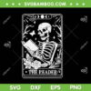 The Reader Tarot Card SVG PNG, Skeleton Reading SVG, The Reader Book Lover DXF SVG PNG EPS