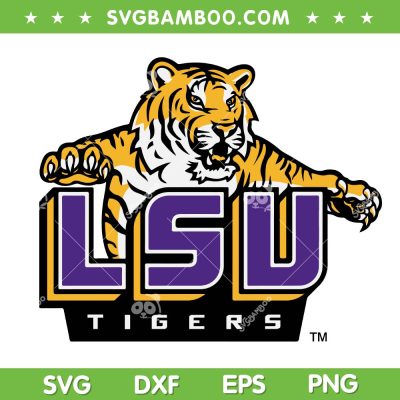 Tigers LSU Logo SVG PNG