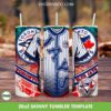 Toronto Blue Jays Jersey 20oz Skinny Tumbler Template PNG, MLB Toronto Blue Jays Tumbler Wrap PNG, Baseball Team Tumbler Template PNG