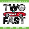 Two Fast 2 Curious SVG PNG, Birthday 2 Years Old Pit Crew SVG, Two Fast Birthday Boy DXF SVG PNG EPS