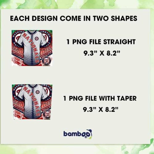 Washington Nationals Jersey 20oz Skinny Tumbler Template PNG, MLB Washington Nationals Jersey Tumbler Wrap PNG, Baseball Jersey Tumbler Template PNG