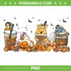 Winnie The Pooh Characters Coffee PNG, Halloween Pooh Bear Coffee PNG, Winnie The Pooh Friends PNG