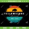 Yellowstone National Park SVG PNG, Retro Yellowstone Est 1872 SVG, National Park Buffalo DXF SVG PNG EPS Yellowstone National Park SVG PNG, Retro Yellowstone Est 1872 SVG, National Park Buffalo DXF SVG PNG EPS