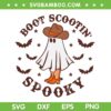 Boot Scootin Spooky SVG PNG, Western Ghost SVG, Cute Ghost Halloween DXF SVG PNG EPS