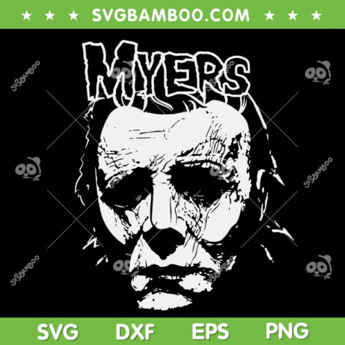 Misfits Michael Myers SVG PNG, Horror Character Myers Head SVG, Myers Halloween DXF SVG PNG EPS