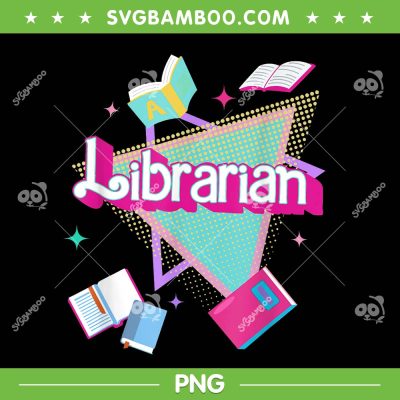 Retro 90s Librarian PNG, Barbie Back To Shool PNG, Barbie Librarian PNG