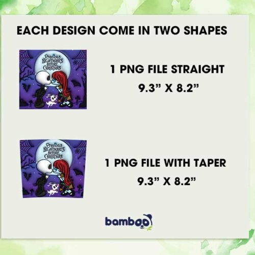 3D Inflated Chibi Jack And Sally Tumbler Wrap PNG, Nightmare Before Christmas 20oz Skinny Tumbler Template PNG 3D Inflated Chibi Jack And Sally Tumbler Wrap PNG, Nightmare Before Christmas 20oz Skinny Tumbler Template PNG