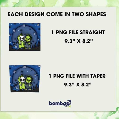 3D Inflated Jack Skellington and Grinch Tumbler Wrap PNG, Halloween Friends Jack Grinch 3D 20oz Skinny Tumbler Template PNG 3D Inflated Jack Skellington and Grinch Tumbler Wrap PNG, Halloween Friends Jack Grinch 3D 20oz Skinny Tumbler Template PNG