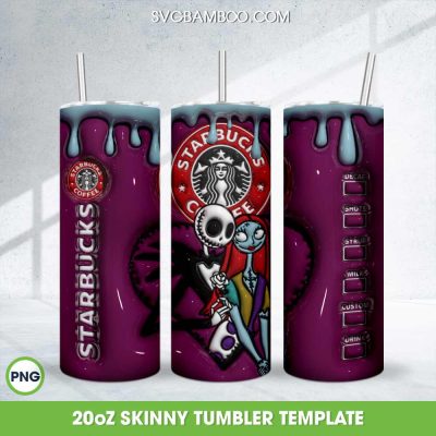3D Inflated Jack And Sally Coffee Tumbler Wrap PNG, Nightmare Before Christmas 3D 20oz Skinny Tumbler Template PNG 3D Inflated Jack And Sally Coffee Tumbler Wrap PNG, Nightmare Before Christmas 3D 20oz Skinny Tumbler Template PNG