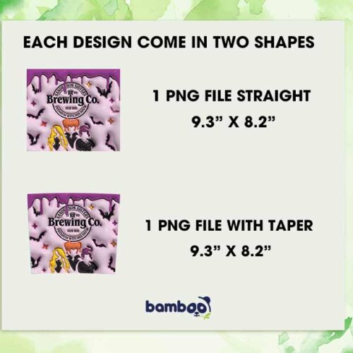 3D Inflated Sanderson Sisters Brewing Co Coffee Tumbler Wrap PNG, Hocus Pocus Salem 20oz Skinny Tumbler Template PNG 3D Inflated Sanderson Sisters Brewing Co Coffee Tumbler Wrap PNG, Hocus Pocus Salem 20oz Skinny Tumbler Template PNG