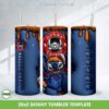 3D Inflated Stitch Chucky Coffee Tumbler Wrap PNG, Ohana Coffee 20oz Skinny Tumbler Template PNG
