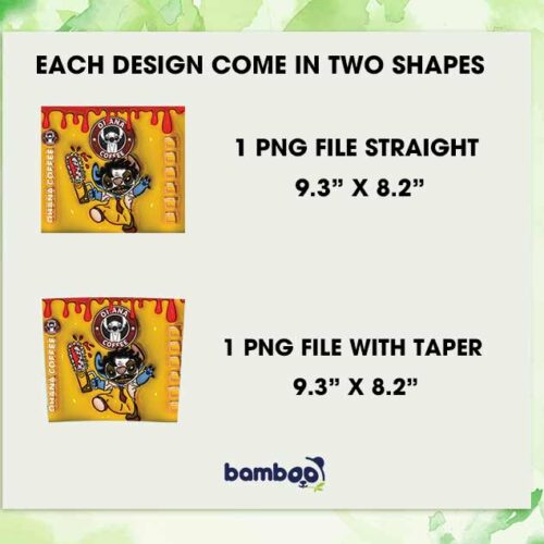 3D Inflated Stitch Leatherface Coffee Tumbler Wrap PNG, Stitch Ohana Coffee 20oz Skinny Tumbler Template PNG