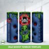 3D Inflated Stitch Oogie Boogie Coffee 20oz Skinny Tumbler Template PNG, Oogie Boogie Ohana Coffee Tumbler Wrap PNG