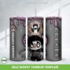 3D Inflated Stitch SkinnyEdward Scissorhands Coffee Tumbler Wrap PNG, Ohana Scissorhands Halloween 20oz Skinny Tumbler Template PNG