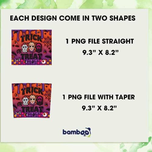3D Inflated Trick Or Treat Tumbler Wrap PNG, Horror Movie 3D 20oz Skinny Tumbler Template PNG 3D Inflated Trick Or Treat Tumbler Wrap PNG, Horror Movie 3D 20oz Skinny Tumbler Template PNG