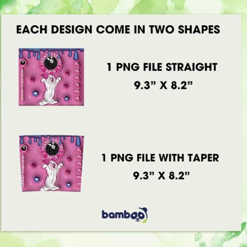 3D Inflated Piglet Winnie The Pooh Tumbler Wrap PNG, Piglet Coffee 20oz Skinny Tumbler Template PNG