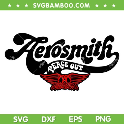 Aerosmith 2023 Peace Out SVG PNG, Peace Out Aerosmith Farewell Tour SVG, Rock Band America DXF SVG PNG EPS