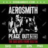 Aerosmith Peace Out 2023 SVG, Farewell Tour SVG, The Bad Boys From Boston DXF SVG PNG EPS
