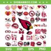 Arizona Cardinals Mega Bundle SVG, Cardinals Logo Bundle SVG, NFL Football Team DXF SVG PNG EPS