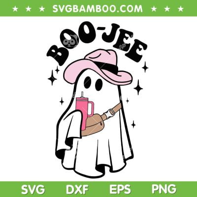 Boo Jee Ghost Cowboy SVG PNG, Spooky Season Cute Ghost Halloween Costume SVG, Boujee Ghost DXF SVG PNG EPS Boo Jee Ghost Cowboy SVG PNG, Spooky Season Cute Ghost Halloween Costume SVG, Boujee Ghost DXF SVG PNG EPS
