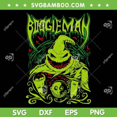 Boogieman SVG PNG, Oogie Boogie Nightmare Before Christmas SVG, Horror Movie Character DXF SVG PNG EPS