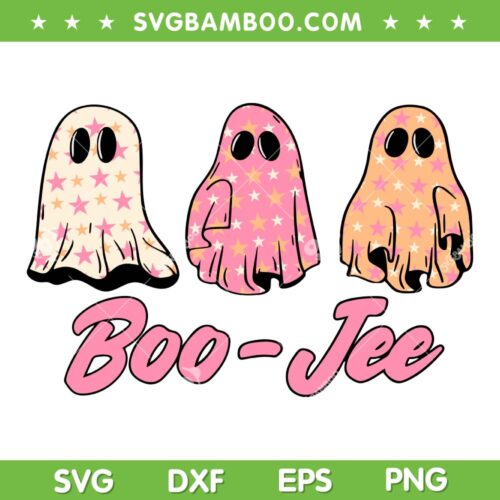 Bou Jee Fall And Halloween SVG PNG, Little Ghost Boojee SVG, Boo Jee Ghost Star Shirt DXF SVG PNG EPS