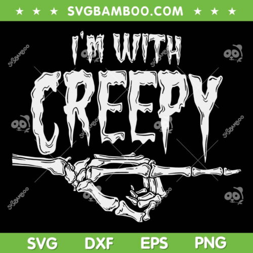 Boys Lost Gods Halloween SVG PNG, I'm With Creepy Skeleton Hand SVG, Stay Spooky DXF SVG PNG EPS   