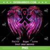 Breast Cancer Faith Hope Love Wings PNG, Faith Hope Love Breast Cancer Awareness PNG, Pink Angel Wings PNG Breast Cancer Faith Hope Love Wings PNG, Faith Hope Love Breast Cancer Awareness PNG, Pink Angel Wings PNG