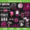 Breast Cancer SVG Bundle, In October We Wear Pink SVG Bundle, Breast Cancer Awareness DXF SVG PNG EPS