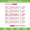 Cause I'm Burnin Up For You Baby SVG PNG, Burnin' Up SVG, Jonas Brothers DXF SVG PNG EPS