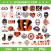 Cincinnati Bengals Mega Bundle SVG, Bengals Logo Bundle SVG, Football Team Logo DXF SVG PNG EPS