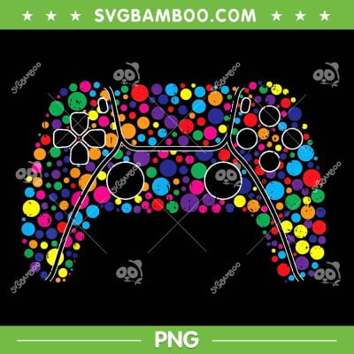 Colourful Polka Dot Video Game PNG, International Dot Day Gamer PNG, Happy Dot Day PNG Colourful Polka Dot Video Game PNG, International Dot Day Gamer PNG, Happy Dot Day PNG