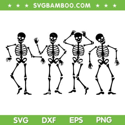 Dancing Skull Skeleton Happy Halloween SVG, Skeleton Bone TRick Or TReat SVG, Dancing Skeleton DXF SVG PNG EPS Dancing Skull Skeleton Happy Halloween SVG, Skeleton Bone TRick Or TReat SVG, Dancing Skeleton DXF SVG PNG EPS