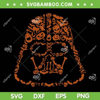 Darth Vader Halloween Pumpkin Ghost Bat Bone SVG, Star Wars A New Hope SVG, Darth Vader Ghost DXF SVG PNG EPS Darth Vader Halloween Pumpkin Ghost Bat Bone SVG, Star Wars A New Hope SVG, Darth Vader Ghost DXF SVG PNG EPS