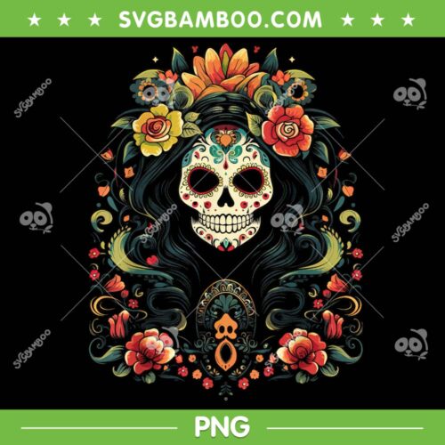 De Los Muertos La Catrina PNG, Day Of The Dead Sugar Skull PNG, Dead Lady PNG
