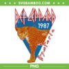 Def Leppard Cheetah PNG, Rock Band 80s PNG, Def Leppard 1987 PNG