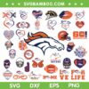 Denver Broncos Mega Bundle SVG, Broncos Logo Bundle SVG, Broncos Half Football DXF SVG PNG EPS