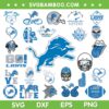 Detroit Lions Mega Bundle SVG, Lion Logo Bundle SVG, Love My Lion DXF SVG PNG EPS