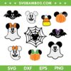 Disney Mouse Ghost SVG Bundle, Halloween Mickey Mouse SVG Bundle, Mickey Ghost DXF SVG PNG EPS