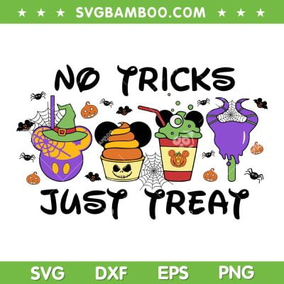 Disney No Trick Just Treat SVG PNG, Disney Snacks Halloween Trick Or Treat SVG, Halloween Disney DXF SVG PNG EPS Disney No Trick Just Treat SVG PNG, Disney Snacks Halloween Trick Or Treat SVG, Halloween Disney DXF SVG PNG EPS