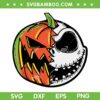 Disney The Nightmare Before Christmas Pumpkin Face SVG, Jack Skellington Pumkin SVG, Scary Halloween DXF SVG PNG EPS