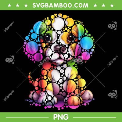 Dot Day Colorful Dog PNG, Kids International Dots Day Teacher PNG, Dog Colorful Polka Dot PNG