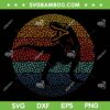 Dot Day T Rex Dinosaur SVG PNG, Vintage Polka Dot Dinosaur SVG, Dinosaur Dot Color DXF SVG PNG EPS