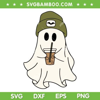 Drinking Ghost Ice Coffee SVG PNG, Halloween Little Ghost SVG, Cute Ghost Drinking Iced Coffee DXF SVG PNG EPS Drinking Ghost Ice Coffee SVG PNG, Halloween Little Ghost SVG, Cute Ghost Drinking Iced Coffee DXF SVG PNG EPS