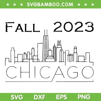 Fall 2023 Chicago Conference SVG PNG, Fall 2023 Chicago City Skyline SVG, City Skyline DXF SVG PNG EPS Fall 2023 Chicago Conference SVG PNG, Fall 2023 Chicago City Skyline SVG, City Skyline DXF SVG PNG EPS