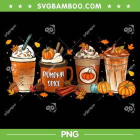 Fall Coffee Pumpkin Spice PNG