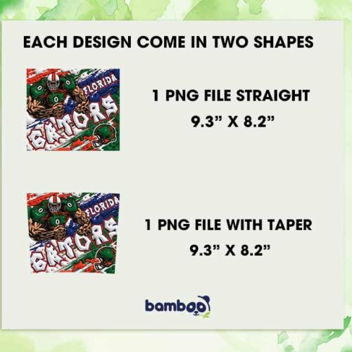 Florida Gators 3D Inflated Tumbler Wrap PNG, NCAA Gators Football Teams 20oz Skinny Tumbler Template PNG Florida Gators 3D Inflated Tumbler Wrap PNG, NCAA Gators Football Teams 20oz Skinny Tumbler Template PNG
