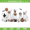 Funny Dog Ghost Halloween SVG PNG, Trick Or Treat Pumpkin Dogs SVG, Rip Dogs Halloween DXF SVG PNG EPS