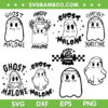 Ghost Malone SVG Bundle, Ghost Halloween SVG Bundle, Cute Halloween DXF SVG PNG EPS
